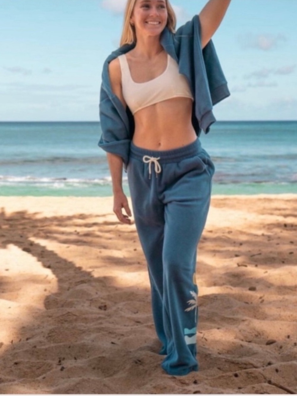 Navy Blue Fleece Pants